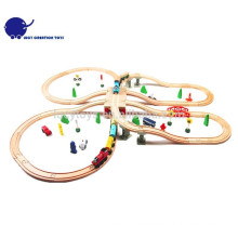 DIY Art hölzerner klassischer Eisenbahn-Zug-Spielzeug-Installationssatz